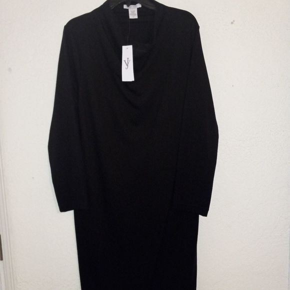Joan Vass Dresses & Skirts - New With Tags Joan Vass Drape Front Dress